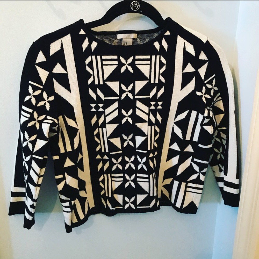 Geometric Aztec Pattern Sweater